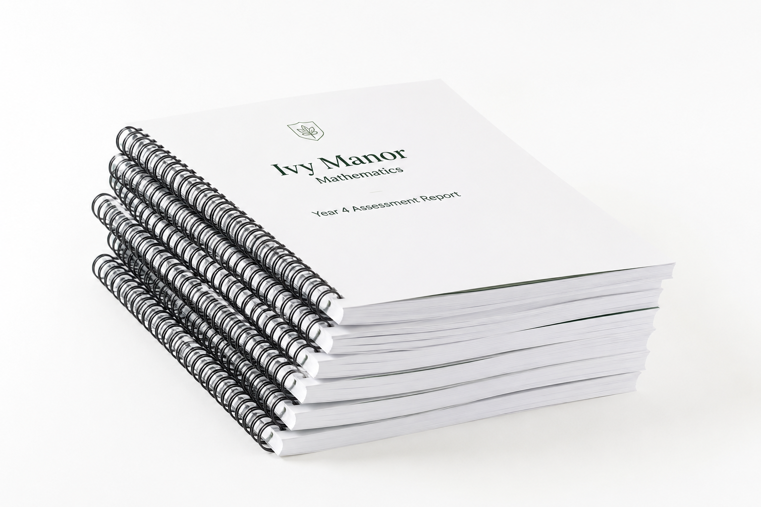 A printed Ivy Maths assessment report