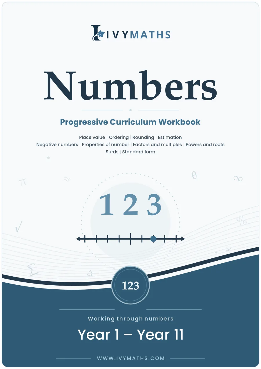 The cover of the Ivy Books Numbers workbook